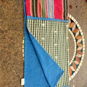 Wendy Bellissimo Stars Denim Toddler Baby Blanket Western embroidered Rustic